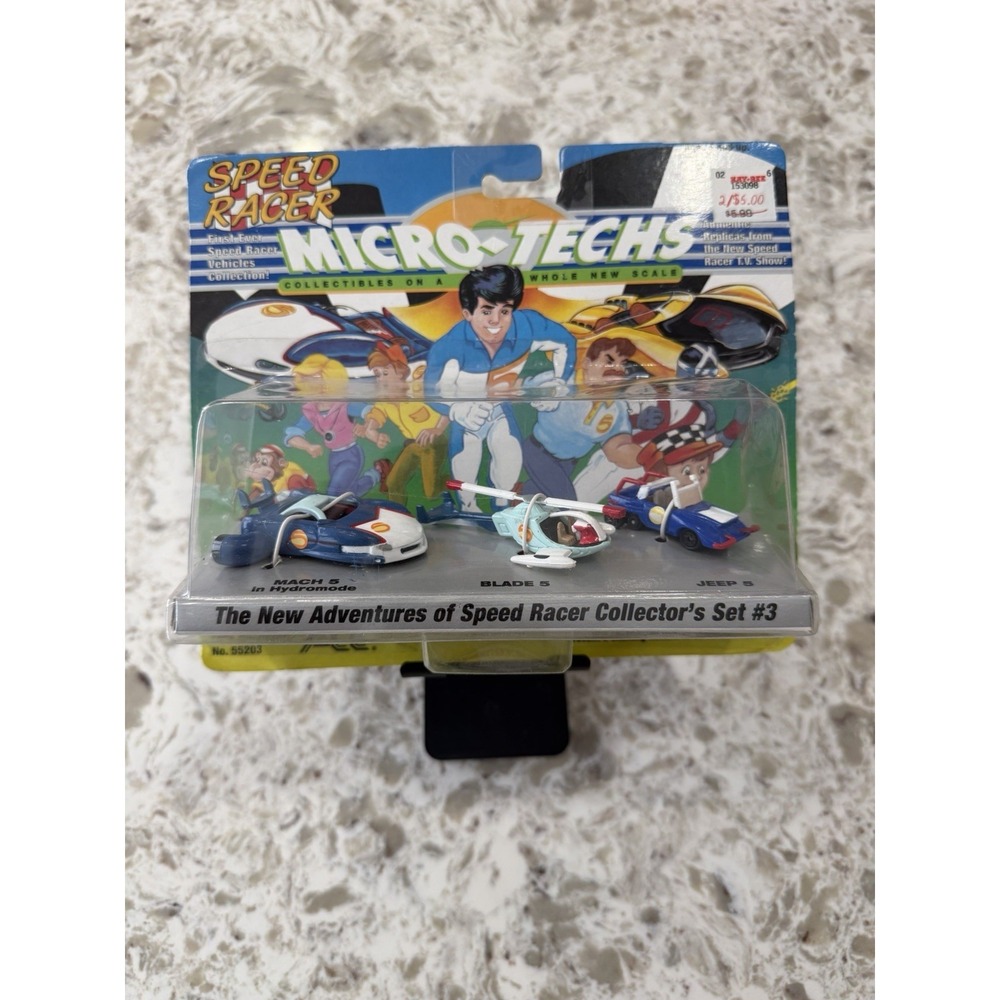 ACE Speed Racer Micro-Techs, "New Adventures Set #3" 1994, Vintage NEW & Sealed